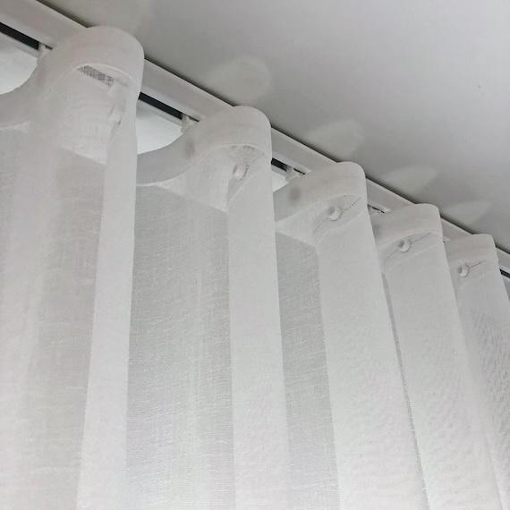 NAVI Most Viral Linen Sheer Curtain on Tiktok - Grommet Ring / S-Fold / Rod Pocket / Back Tab - Per Panel or Bundle Set - Free Shipping Nationwide