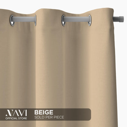 NAVI【BUY 1 & GET 1】Normal Curtains - Earth | For Home Living Room Bedroom Window Treatment