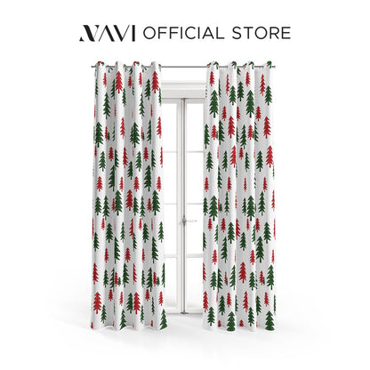 NAVI【The Holiday Collection】Christmas Curtain | Ring Type For Living Room Bedroom Window Treatment