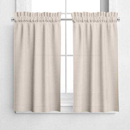 NAVI Short Blockout Curtain for Small Windows | Half Window Coverage | Light Control & Privacy