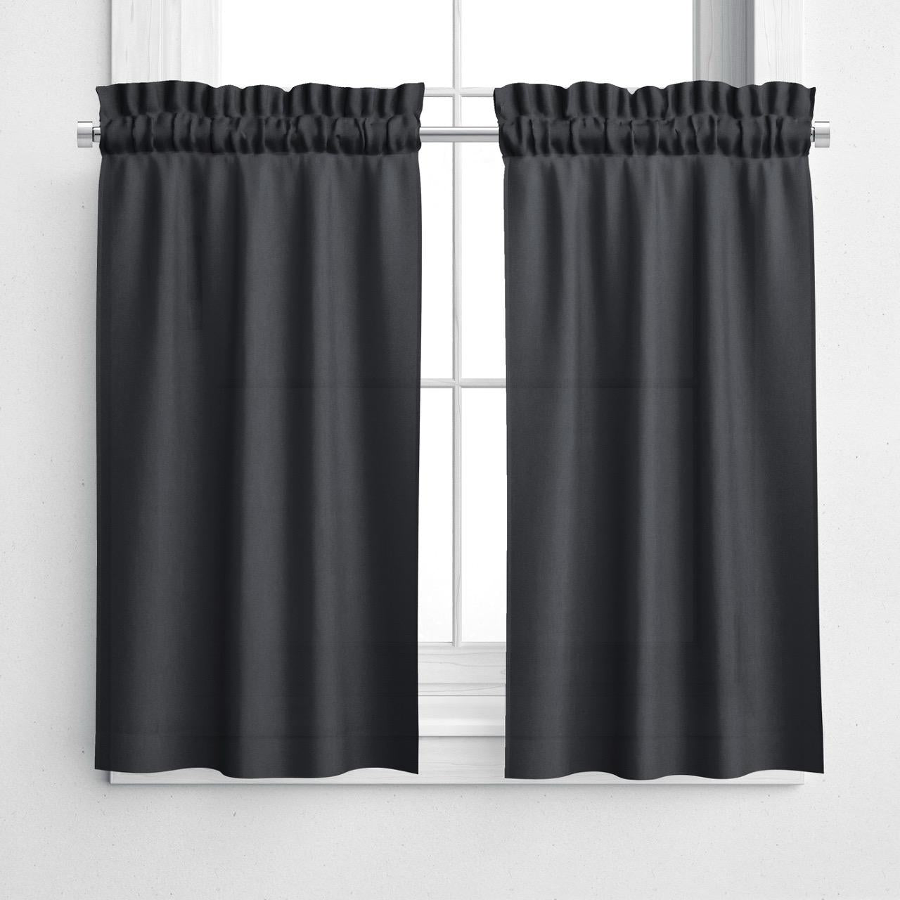 NAVI Rod Pocket Blockout Curtain | Korean Soft Blockout | Non Ring for Living Room & Bedroom Window Treatment | 100% Polyester, Thermal Insulation, Privacy Protection, Sunlight & Sound Blocking, Energy Saving