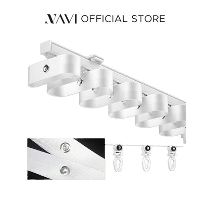 NAVI Curtain Track Accessories | S-Fold & Pleated Systems | Smooth & Silent Movement