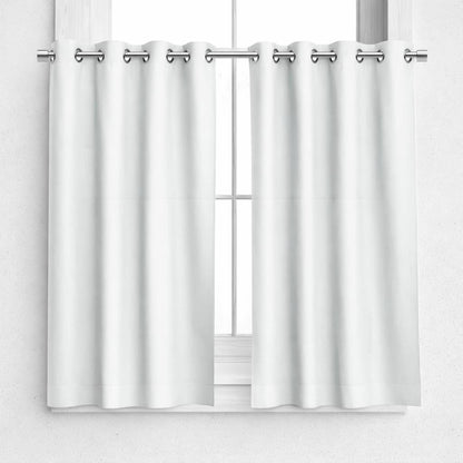 NAVI Short Blockout Curtain | Grommet Ring | for Small Windows | Half Window Coverage | Light Control & Privacy