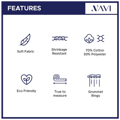 NAVI - 1PC Normal Curtain - Nature | For Home Living Room Bedroom Window Treatment | SOLD PER PIECE/PANEL