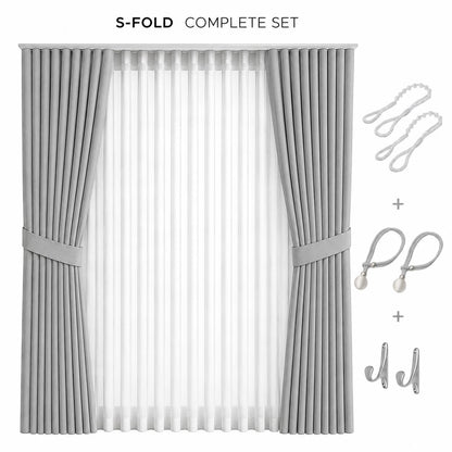 NAVI 8-in-1 S-Fold Glass Curtain