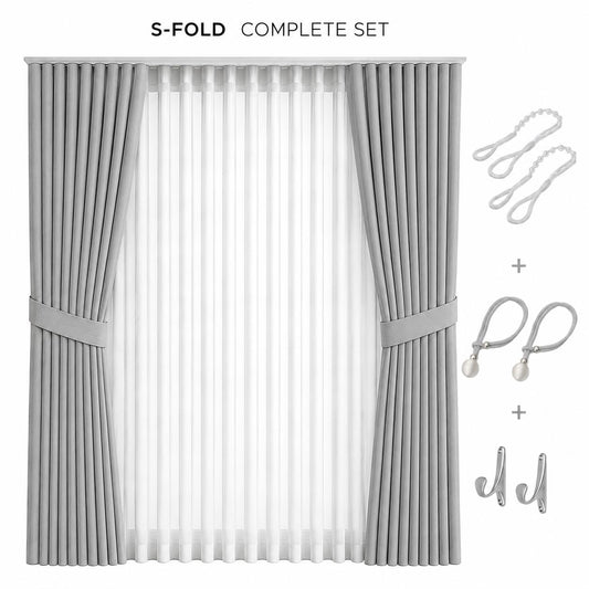 NAVI 8-in-1 S-Fold Glass Curtain