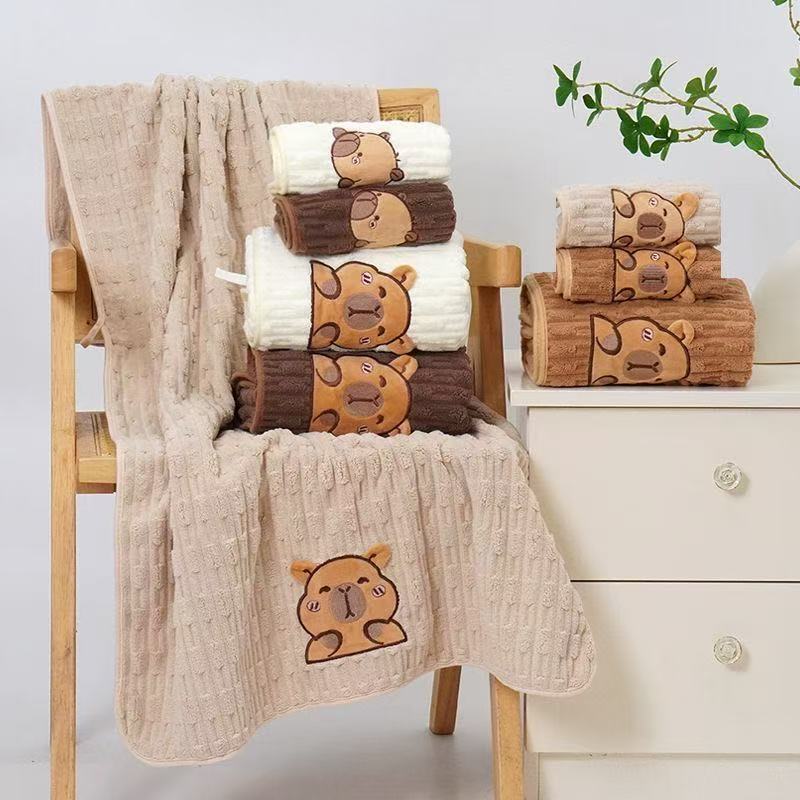 NAVI Bath Towel | Capybara Ultra Soft & Absorbent | Quick Dry Bathroom Essentials