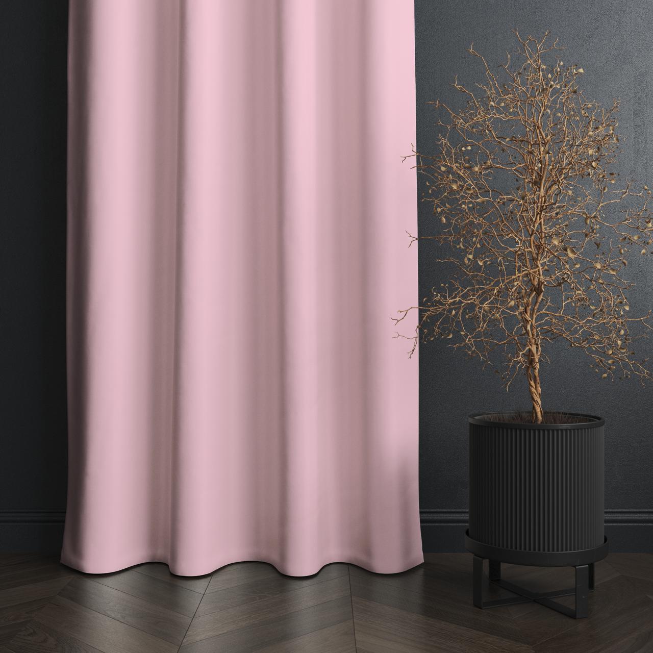 NAVI【NEW RELEASE】Pastel Pink | KOREAN SOFT BLOCKOUT CURTAIN | Summer Collection | Ring Type For Living Room Bedroom Window Treatment