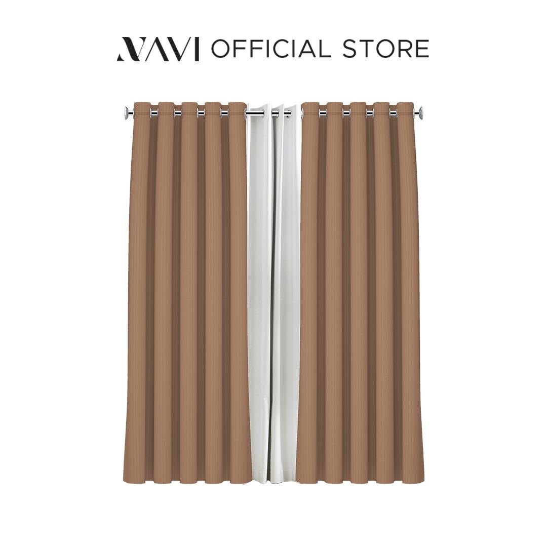 NAVI - 3in1 Classic Home Curtains | Ring Type For Living Room Bedroom Window Treatment | SOLD PER SET
