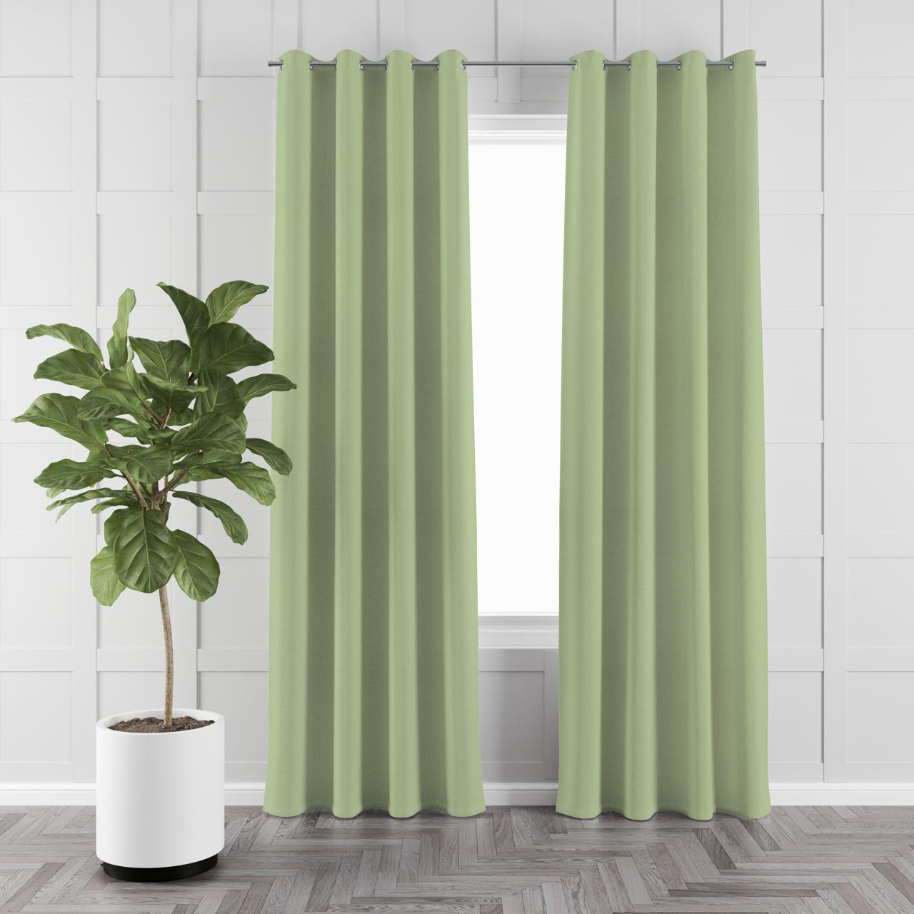NAVI【NEW RELEASE】Avocado | KOREAN SOFT BLOCKOUT CURTAIN | Summer Collection | Ring Type For Living Room Bedroom Window Treatment