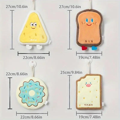 NAVI Cute Character Hand Towel & Pot Holder | Double-Layer Soft Cotton | Quick-Dry & Super Absorbent