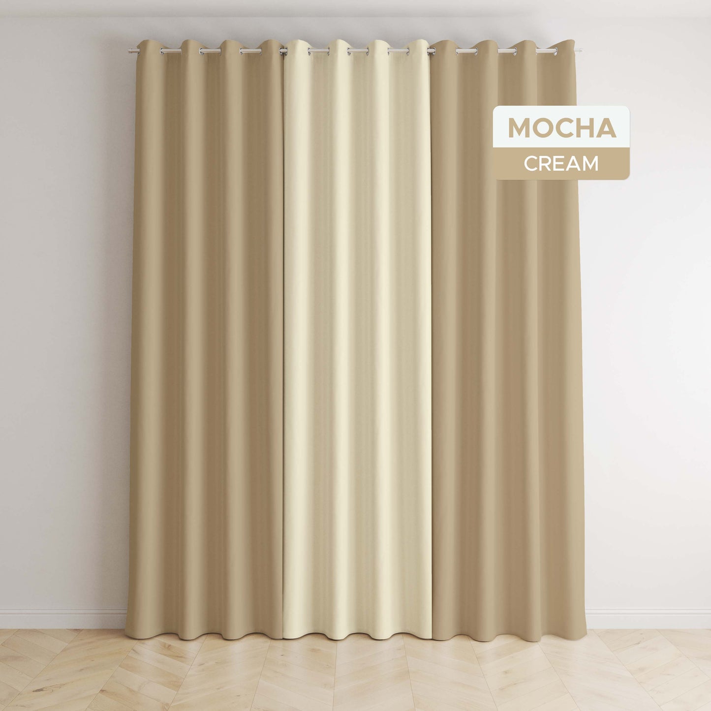 NAVI - 3in1 Classic Home Curtains | Ring Type For Living Room Bedroom Window Treatment | SOLD PER SET