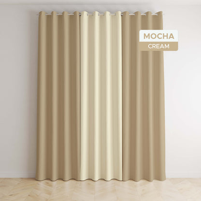 NAVI - 3in1 Classic Home Curtains | Ring Type For Living Room Bedroom Window Treatment | SOLD PER SET