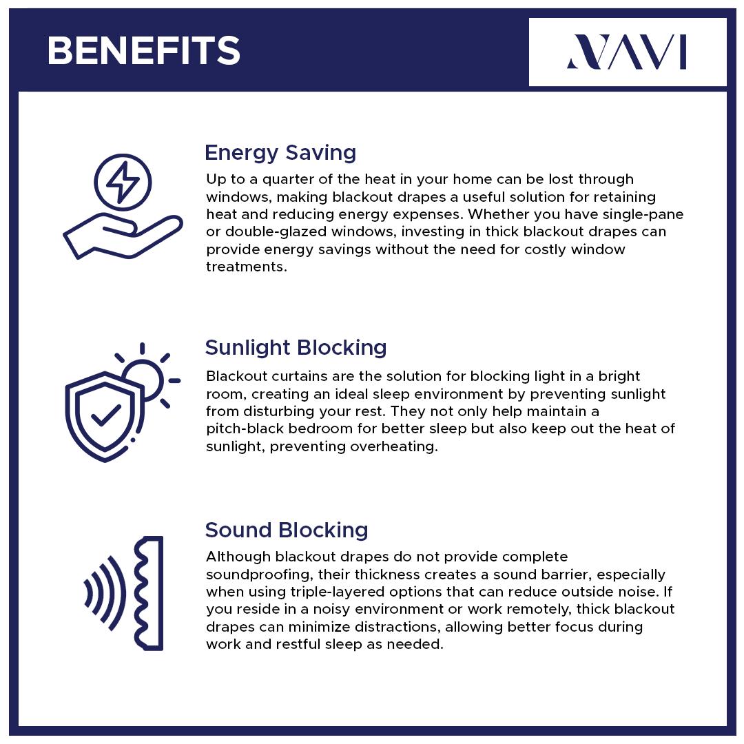 NAVI Rod Pocket Blockout Curtain | Korean Soft Blockout | Non Ring for Living Room & Bedroom Window Treatment | 100% Polyester, Thermal Insulation, Privacy Protection, Sunlight & Sound Blocking, Energy Saving