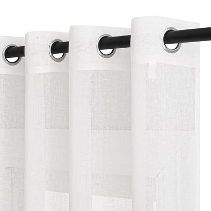 NAVI Most Viral Linen Sheer Curtain on Tiktok - Grommet Ring / S-Fold / Rod Pocket / Back Tab - Per Panel or Bundle Set - Free Shipping Nationwide