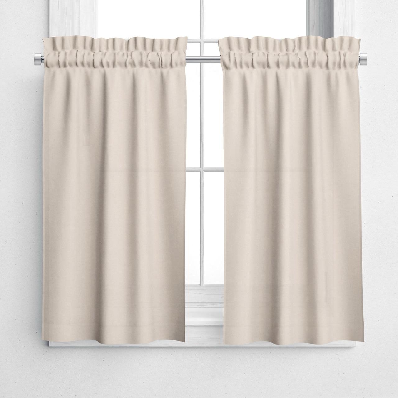 NAVI Rod Pocket Blockout Curtain | Korean Soft Blockout | Non Ring for Living Room & Bedroom Window Treatment | 100% Polyester, Thermal Insulation, Privacy Protection, Sunlight & Sound Blocking, Energy Saving