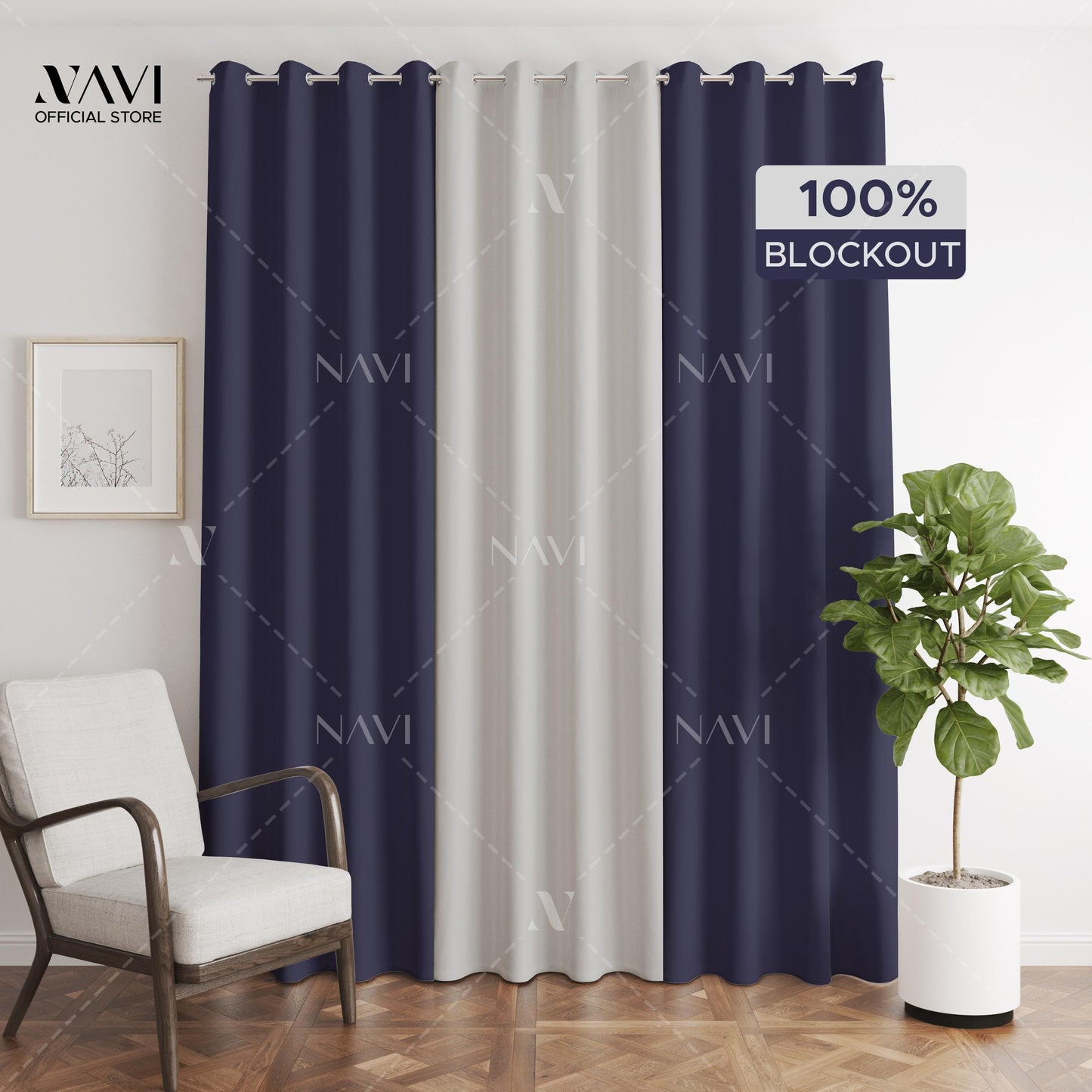 3in1 Set - Blockout Curtain