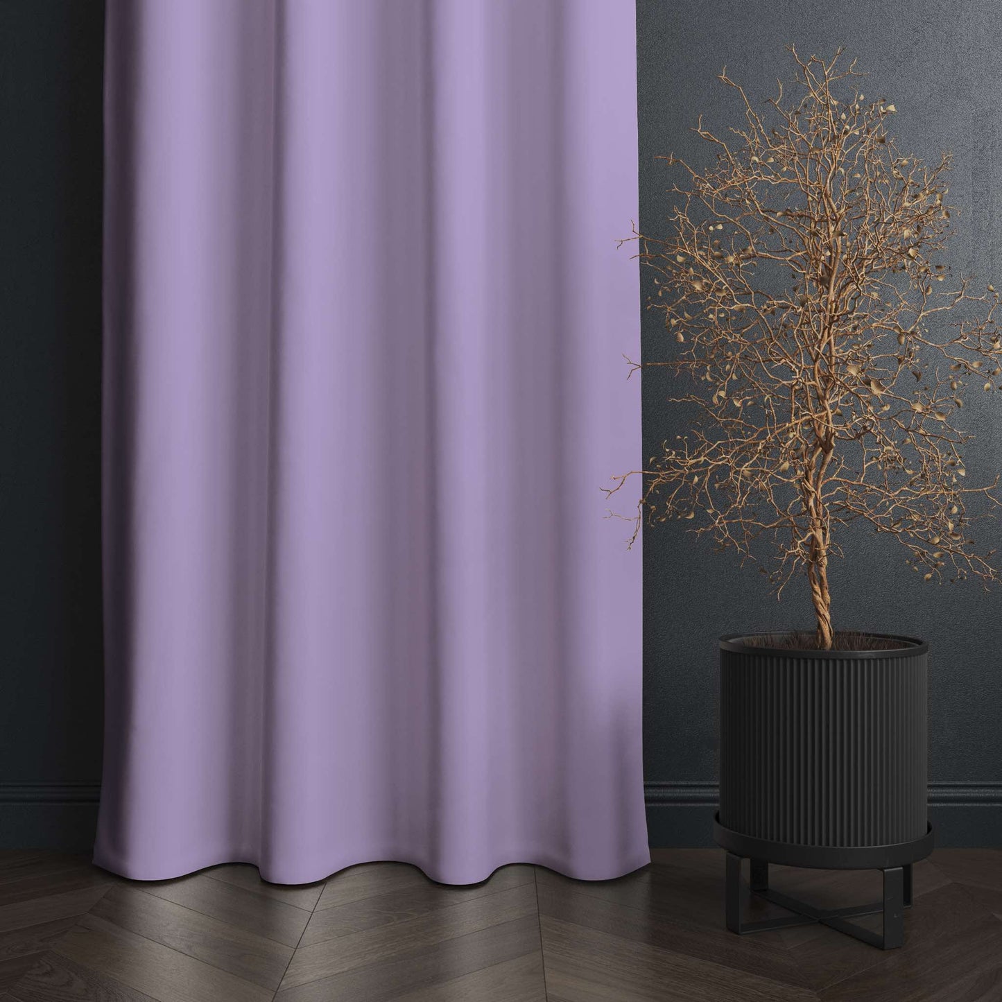 NAVI【NEW RELEASE】Lavender | KOREAN SOFT PASTEL BLOCKOUT CURTAIN | Ring Type For Living Room Bedroom Window Treatment