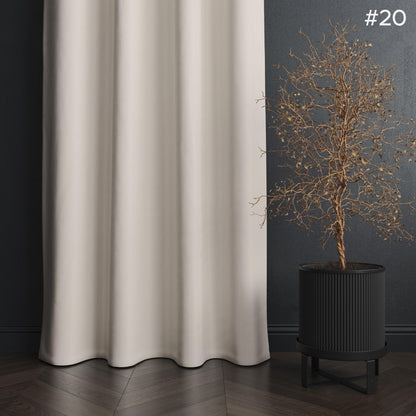 NAVI 4-in-1 Textured Linen S-Fold Curtain