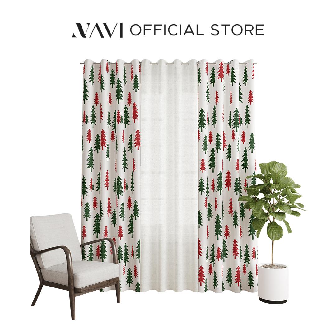 NAVI【The Holiday Collection】Christmas Curtain | Ring Type For Living Room Bedroom Window Treatment