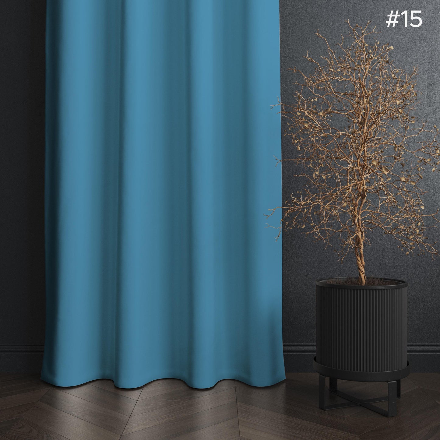 NAVI - 1PC KOREAN SOFT BLOCKOUT CURTAIN | BASIC SHADES |  Ring Type For Living Room Bedroom Window Treatment | SOLD PER PIECE/PANEL