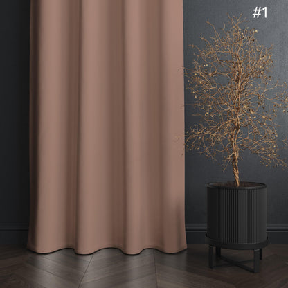 NAVI - Best-Selling Blockout Curtains | 1PC KOREAN SOFT BLOCKOUT CURTAIN | Ring Type for Living Room & Bedroom Window Treatment - Sold Per Piece/Panel - 100% Polyester - Free Shipping & Cash on Delivery Nationwide