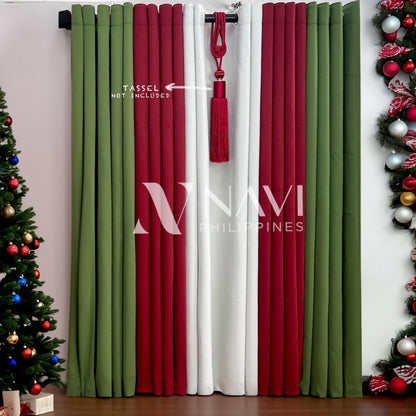 NAVI - 5in1 CHRISTMAS BLOCKOUT CURTAIN | SOLD PER SET