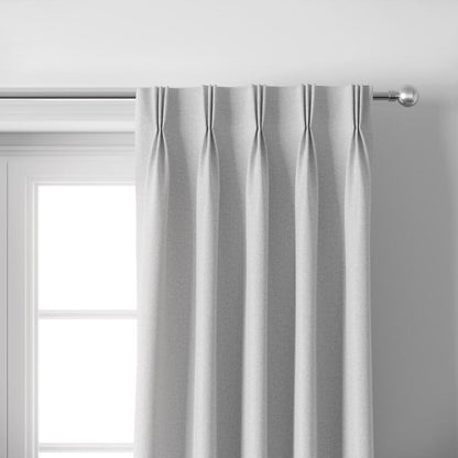 NAVI Pinch Pleat Blackout Curtains with Linen Sheer | DIY Pinch Pleat Hook | Korean Soft Blockout | for Living Room & Bedroom Window Treatment | 100% Polyester, Thermal Insulation, Privacy Protection, Sunlight & Sound Blocking, Energy Saving