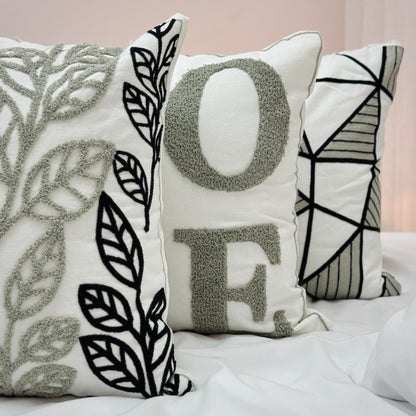 NAVI TPC | Throw Pillow Cover | Monochrome Collection | Cotton Canvas | Home Essentials | Sofa & Bed Styling
