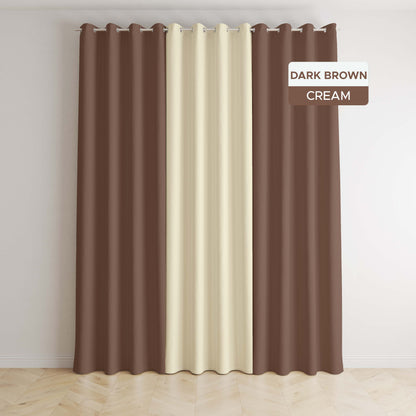 NAVI - 3in1 Classic Home Curtains | Ring Type For Living Room Bedroom Window Treatment | SOLD PER SET