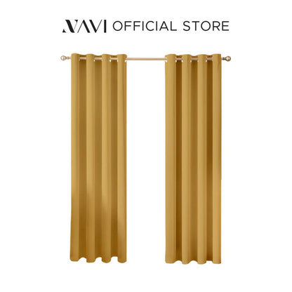 NAVI - Best-Selling Blockout Curtains | 1PC KOREAN SOFT BLOCKOUT CURTAIN | Ring Type for Living Room & Bedroom Window Treatment - Sold Per Piece/Panel - 100% Polyester - Free Shipping & Cash on Delivery Nationwide