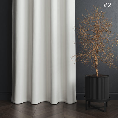 NAVI Korean Soft Blockout Curtain | Ring Type for Living Room & Bedroom Window Treatment - Sold Per Piece/Panel - 100% Polyester - Free Shipping & Cash on Delivery Nationwide