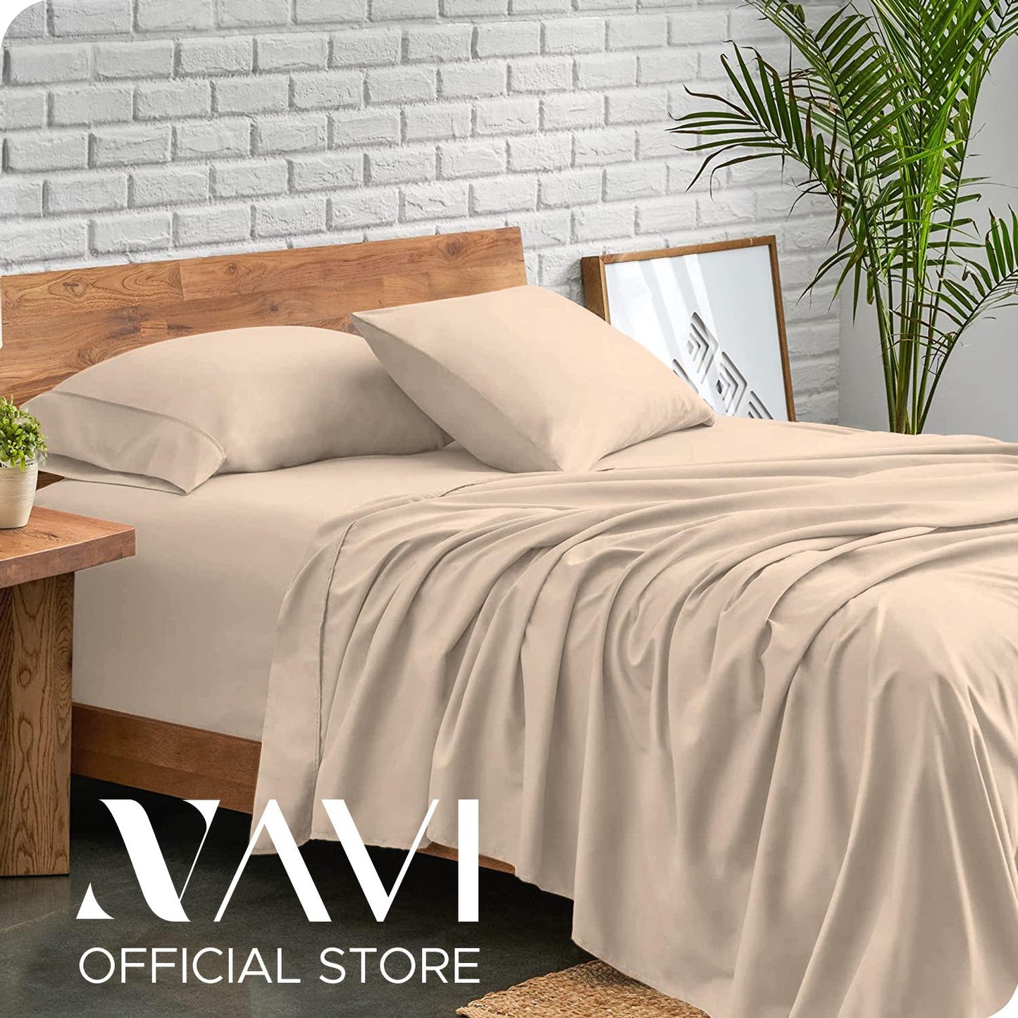 NAVI - Best-Selling Bedsheets | 3in1 Bedding Set | 1x Fitted Bedsheet + 2x Pillowcases | | 100% Cotton | Hotel Quality | Mix & Match Program | Free Shipping