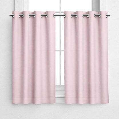 NAVI Short Blockout Curtain | Grommet Ring | for Small Windows | Half Window Coverage | Light Control & Privacy