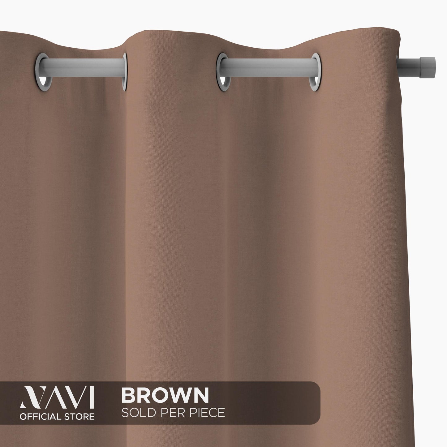 NAVI【BUY 1 & GET 1】Normal Curtains - Earth | For Home Living Room Bedroom Window Treatment