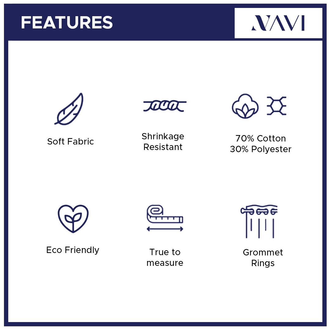 NAVI - 1PC Normal Curtain - Soft | For Home Living Room Bedroom Window Treatment | SOLD PER PIECE/PANEL