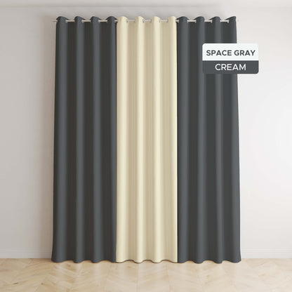 NAVI - 3in1 Classic Home Curtains | Ring Type For Living Room Bedroom Window Treatment | SOLD PER SET
