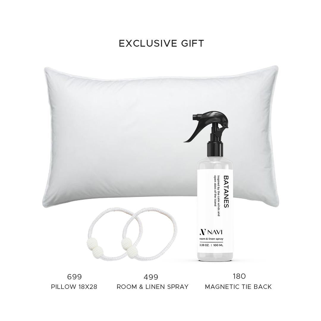 NAVI Signature Dual Layer Complete Curtain Set | 6-in-1 and 8-in-1 | Korean Soft Blockout | Premium Bundle, Complete Accessories