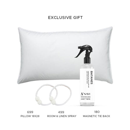 NAVI Signature Dual Layer Complete Curtain Set | 6-in-1 and 8-in-1 | Korean Soft Blockout | Premium Bundle, Complete Accessories