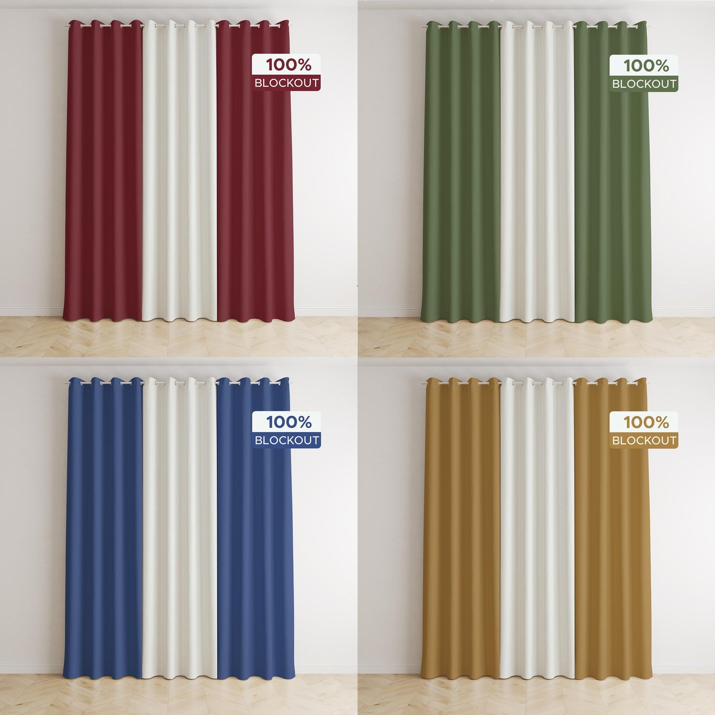 3in1 Set - Blockout Curtain