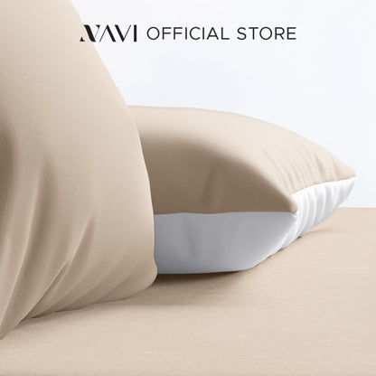 NAVI 100% Cotton Pillowcase | Two-Toned Design | Envelope Sleeve
