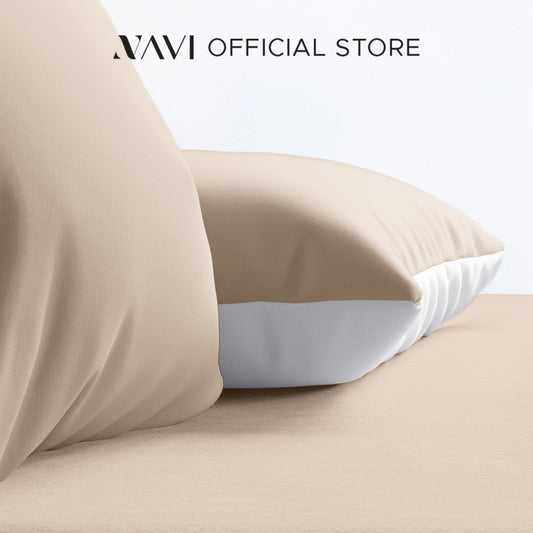 NAVI 100% Cotton Pillowcase | Two-Toned Design | Envelope Sleeve