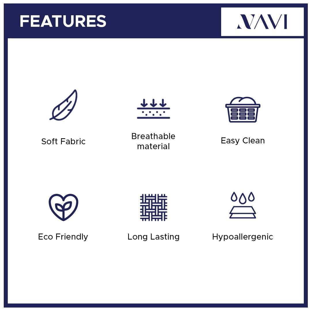 NAVI 4in1 Plain Duvet Set | Hotel Quality Bedding Set (No Filler Included)