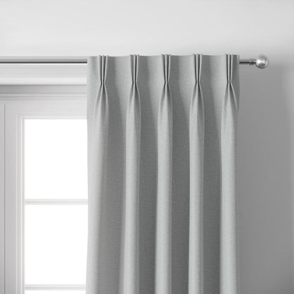 NAVI Pinch Pleat Blackout Curtains with Linen Sheer | DIY Pinch Pleat Hook | Korean Soft Blockout | for Living Room & Bedroom Window Treatment | 100% Polyester, Thermal Insulation, Privacy Protection, Sunlight & Sound Blocking, Energy Saving