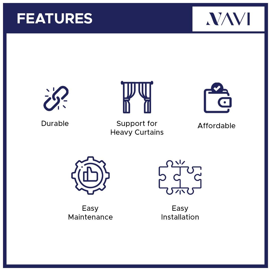 NAVI Curtain Track Accessories | S-Fold & Pleated Systems | Smooth & Silent Movement