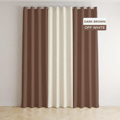 NAVI - 3in1 Classic Home Curtains | Ring Type For Living Room Bedroom Window Treatment | SOLD PER SET