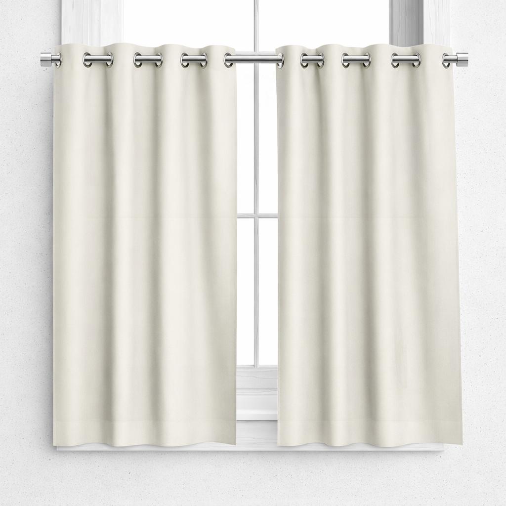 NAVI Short Blockout Curtain | Grommet Ring | for Small Windows | Half Window Coverage | Light Control & Privacy