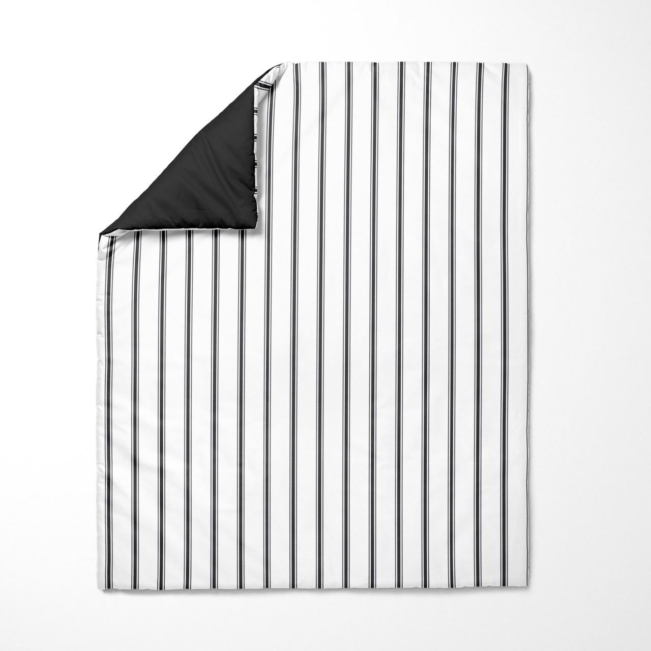 NAVI【BLACK】HAVEN COLLECTION Duvet Cover & Duvet Set Two-Toned Reversible Fully Garterized Hotel Quality 100% Cotton