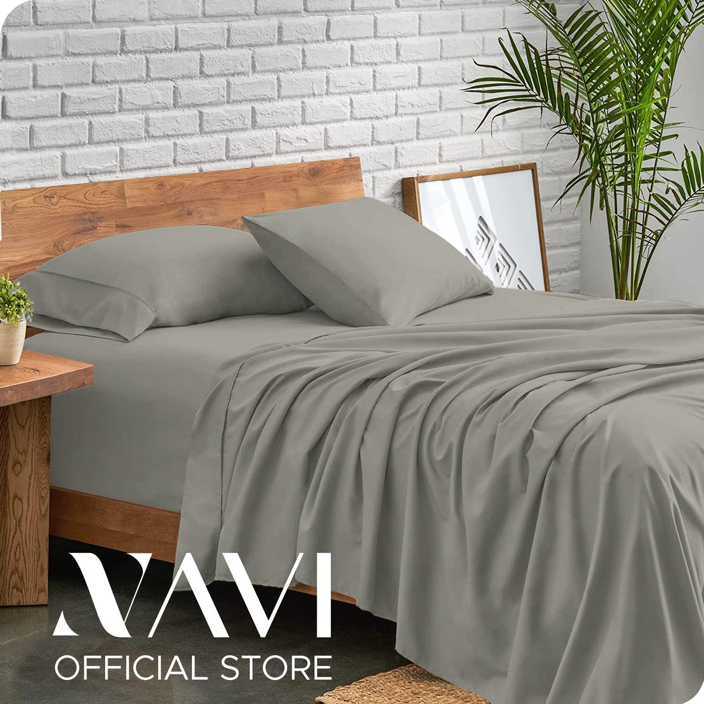NAVI - Best-Selling Bedsheets | 3in1 Bedding Set | 1x Fitted Bedsheet + 2x Pillowcases | | 100% Cotton | Hotel Quality | Mix & Match Program | Free Shipping