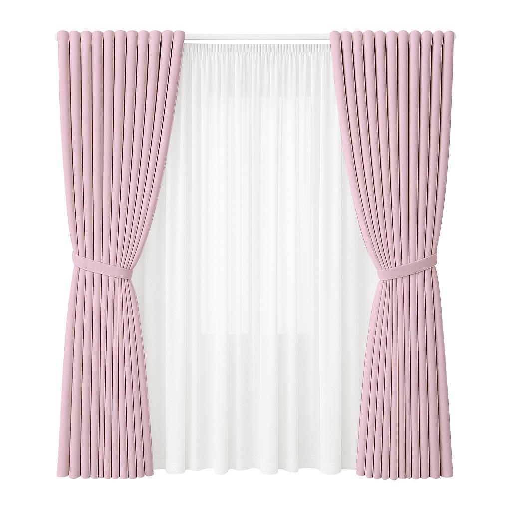 NAVI Signature Dual Layer Complete Curtain Set | 6-in-1 and 8-in-1 | Korean Soft Blockout | Premium Bundle, Complete Accessories
